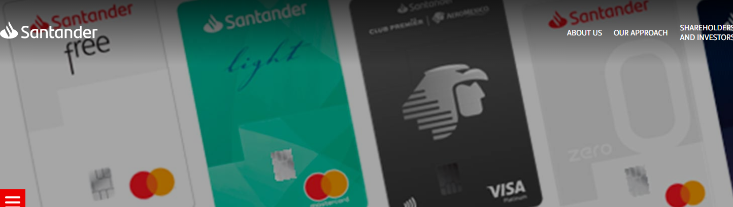 Santander numberless credit card